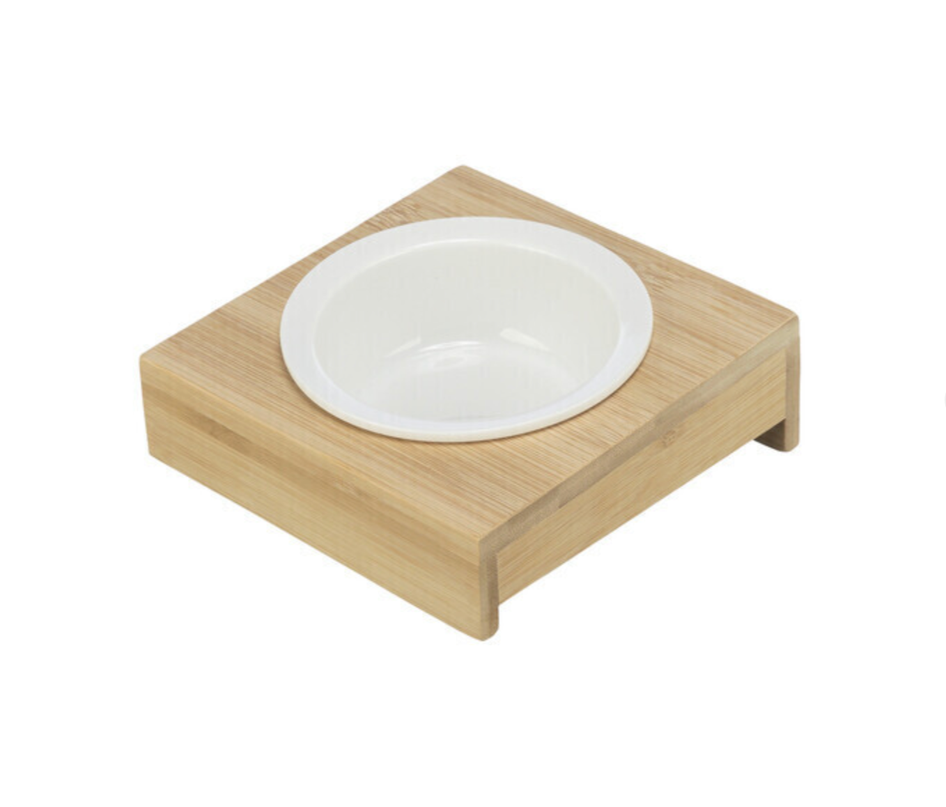 Trixie Futternapf / Wassernapf Mit Halter Keramik / Bambus
